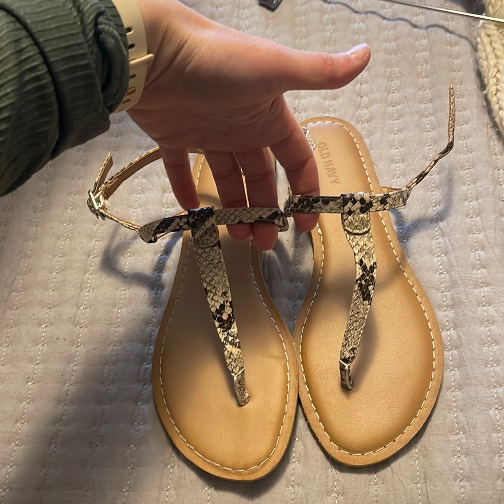 Snakeskin sandals